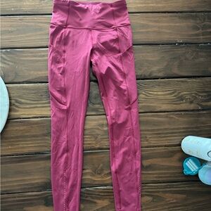 Hot Pink Lululemon Fast and Free